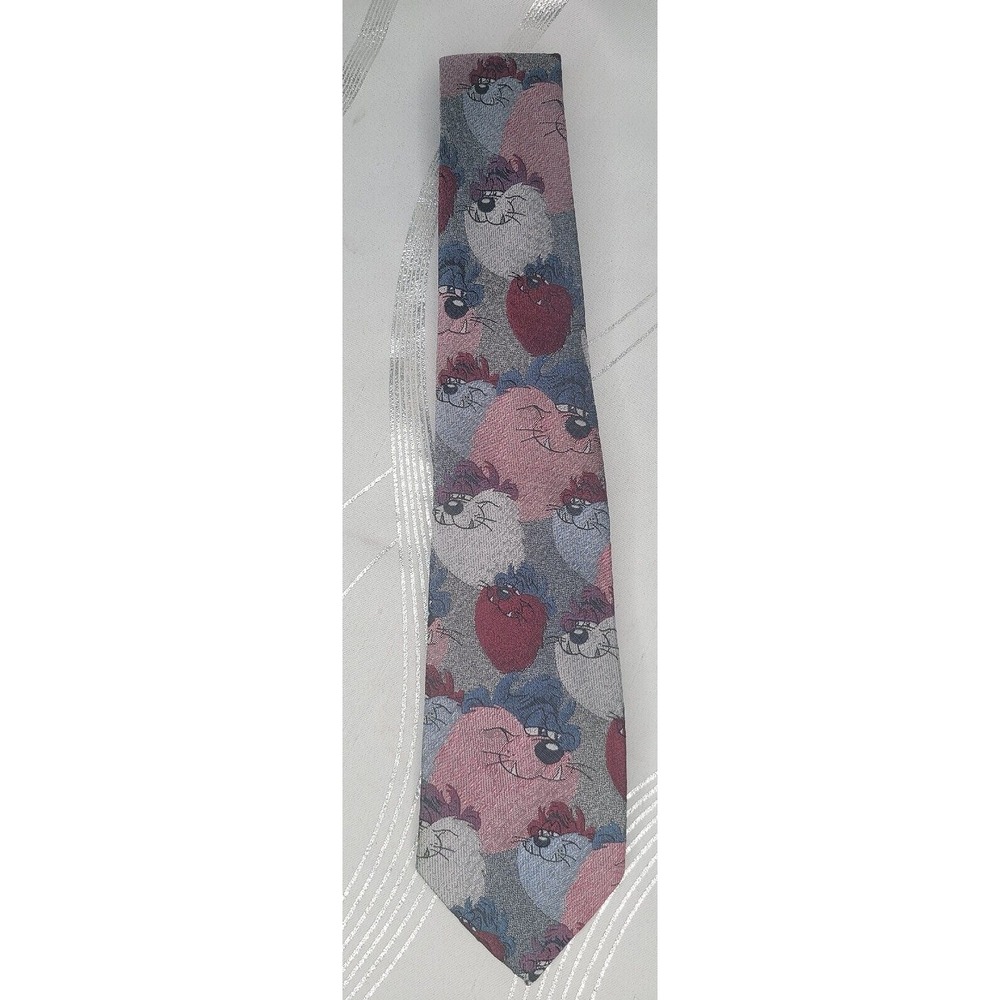 Vintage 1992 Taz Looney Tunes Tie Warner Bros Balancine Tasmanian Devil